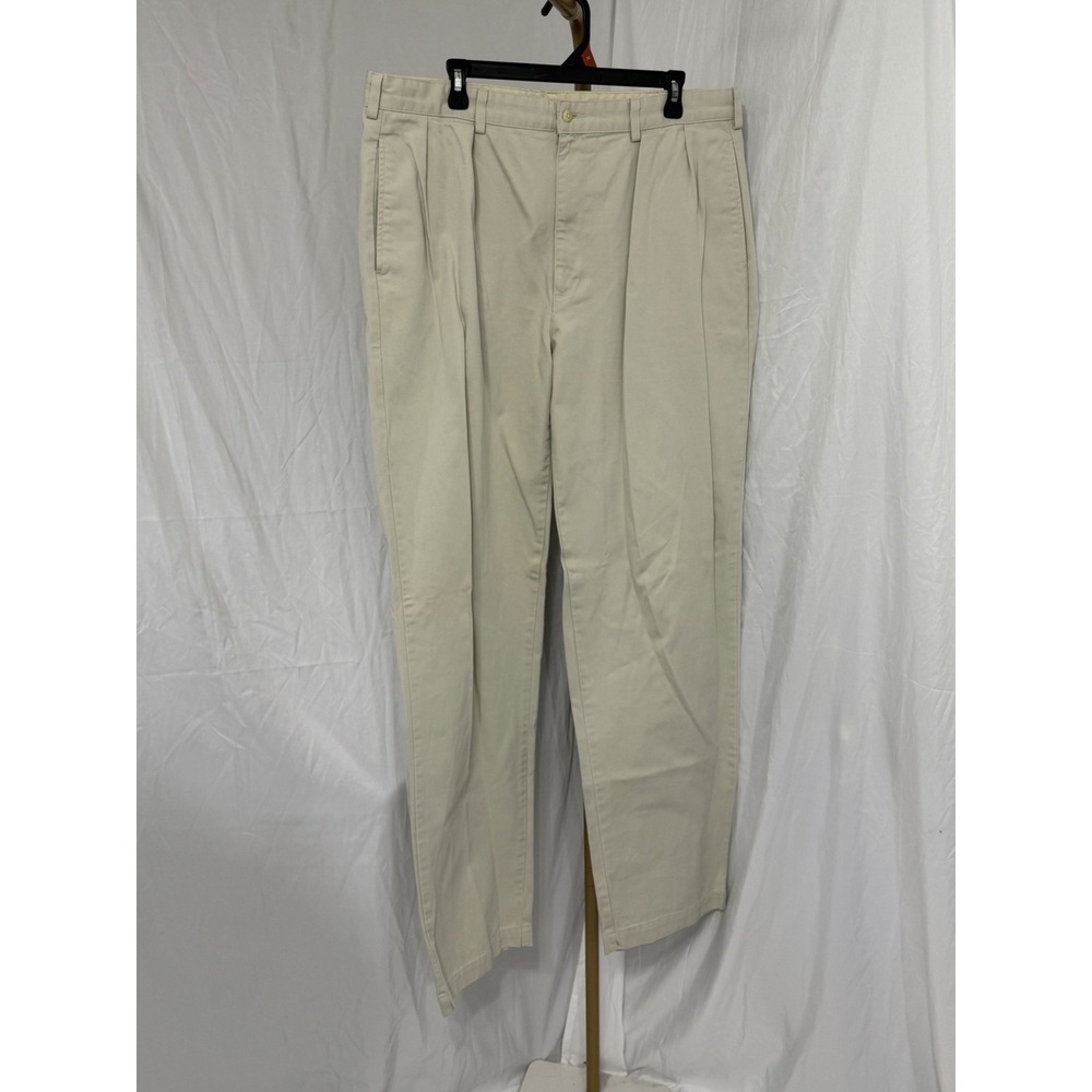 Vintage 90s Polo‎ Ralph Lauren  Chino Pant Men's Sz-38x35 Pleated Pockets